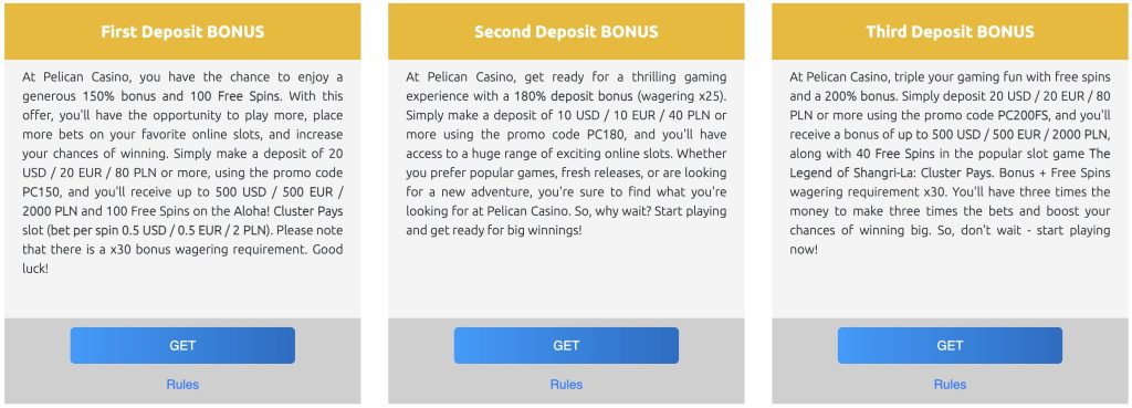 pelican casino no deposit bonus
